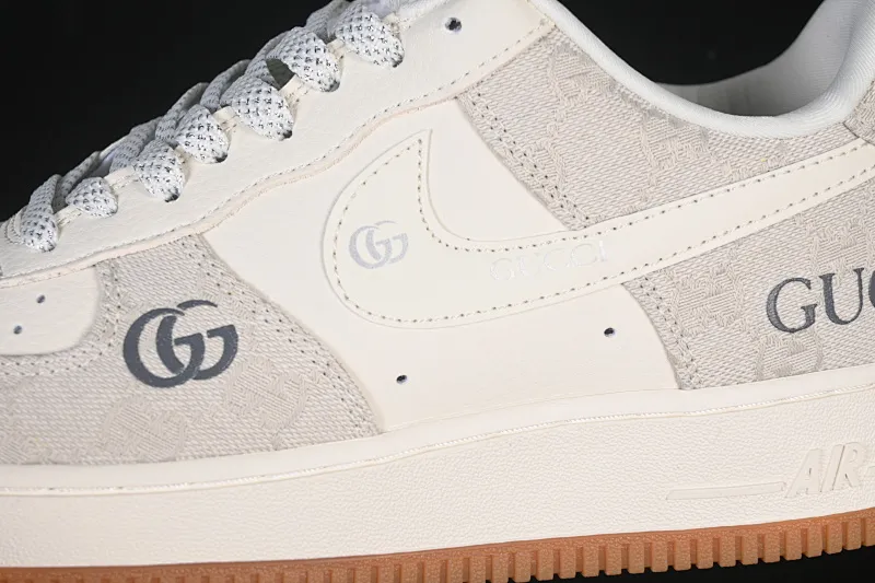 All categories Nk Air Force 1 Air Force series Nk Air Force 1 Low Air Force low-top Nike Air Force 1'07 Low Gucci co-branded soot raw rubber Air Force 1 low-top casual sneakers DK0188-084